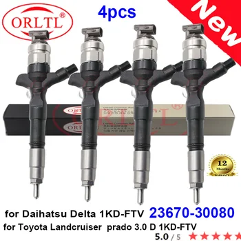 ORLTL 23670-30080 095000-5890 באיכות גבוהה Injector 2367030080 23670 30080 עבור טויוטה Landcruise פרדו 3.0 D 1KD-FTV 4PCS