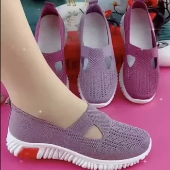 קיץ נעלי נשים רשת רך נעליים מזדמנים מוקסינים התחתונה נעלי הליכה אמא נעליים אור נעליים נוחות נעלי נשים