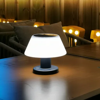 אירופאי ואמריקאי הבר טעינה סולארית מנורת שולחן גינה בלילה אור בר מסעדה שולחן העבודה האווירה מנורה דקורטיבית