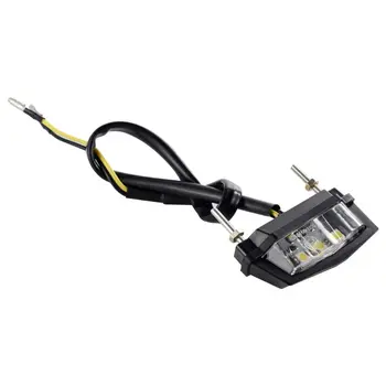 12V אופנוע רישוי אורות LED עמיד למים קישוט רישיון מנורות Waterproof Mini LED אור זרוק משלוח