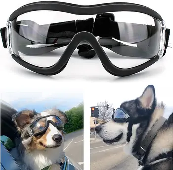 הכלב משקפי שמש הכלב משקפי מתכווננת עבור נסיעות סקי, אנטי ערפל הכלב שלג משקפי מחמד משקפי עבור כלב בינוני עד גדול