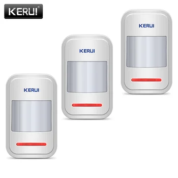 KERUI חיישן תנועה גלאי עבור GSM PSTN מערכת האזעקה בבית Czujnik Ruchu 3Pcs/lot המוסך אזעקה אלחוטית אינפרא אדום חיישן PIR