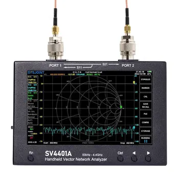 SV4401A 7 אינץ ' IPS-LCD 50KHz-4.4 GHz VNA וקטור Network Analyzer ערכות