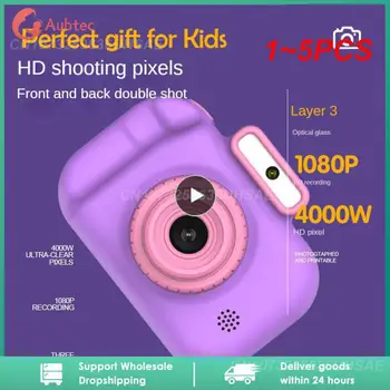 1~5PCS הילדים מצלמה דיגיטלית צעצוע ילדים מצלמה בחדות גבוהה הקדמי האחורי מצלמה כפולה 2 Inch HD IPS מסך טעינת USB