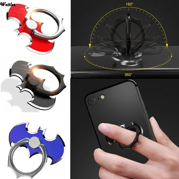 המחבט קסם טבעת אצבע סוגר טלפון סלולרי בעל 360 תואר סיבוב עבור IPhone 11 X Pro Samsung Xiaomi Mi8 GPS טלפון חכם בעל