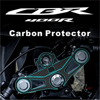 עבור הונדה CBR 400R פחמן מגן משולש עץ הקדמי העליון המדבקה מדבקה