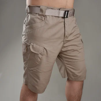הקיץ טקטיים קצרים גברים עמיד למים לנשימה כיסים מרובים חיצונית חמש נקודות מכנסיים מטענים בתוספת גודל S-6XL זכר חדש