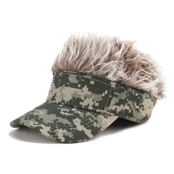 סמל מותאם אישית פאה ריק כובע גולף, כובעי בייסבול עבור גברים ונשים הסוואה עם ממוסמר שערות מתכוונן שמש כובעים שמשיה קאפ
