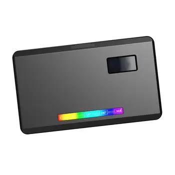 כיס RGB וידאו אור תצוגת OLED מסך Dimmable לוח המנורה נטענת אור LED וידאו לוח הקלטת וידאו Vlogging