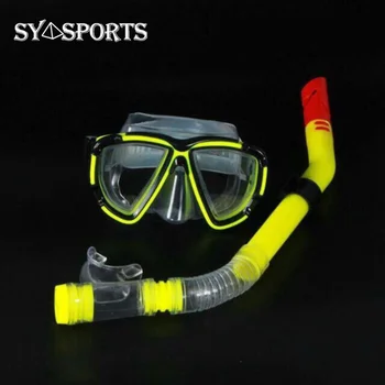 (COD） מקצועי משקפי צלילה עם שנורקל עמיד למים המקוריים למבוגרים מתחת למים עם שנורקל חליפה