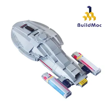 BuildMoc החלל מודל טכני ספינת החלל בניית מודל בלוקים כוכב הרכבה לבנים ילדים חינוכי DIY צעצועי הילד מתנות יום הולדת
