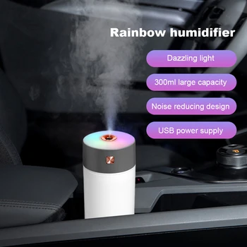 המכונית אוויר אדים עם צבעוני אור Mini שמן אתרי מפזר 2 ציוד ארומה ערפל היוצר חכם ארומה מפזר אביזרי רכב