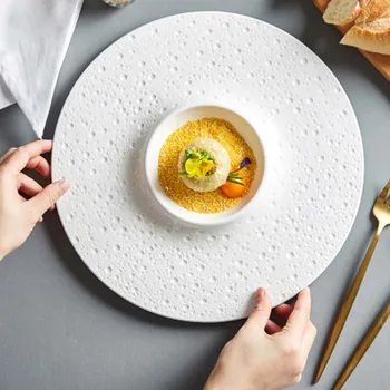 FANCITY מטבח איטלקי, מטבח שולחן צלחת פסטה בצלחת des לבן יצירתי אוכל מערבי צלחת נורדי high-end צרפתית