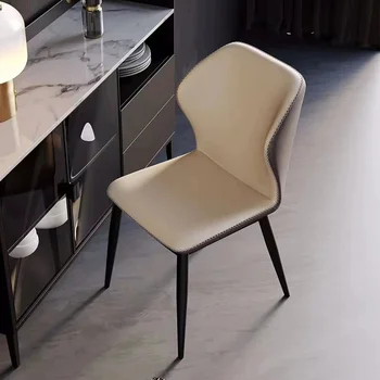 מודרני מינימליסטי כסאות אוכל משענת משק הבית עיצוב נורדי כסאות אוכל מרגיע הקבלה Cadeira ריהוט הבית WZ50DC