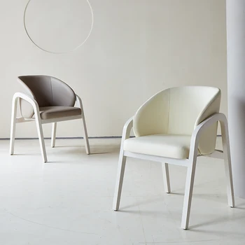 מינימלי מחקר הכיסא משק הבית הנורדי אוכל עץ מלא על הכסא פשוטים הפנאי המודרנית 2022 רהיטים חדשים חינם של משא