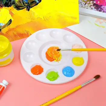 צבעים לציור שאינו מקל עגול צבע תבניות עבור אמנים תלמידים Diy בשוודית סט של 2 קל לנקות 17cm על צבעי מים