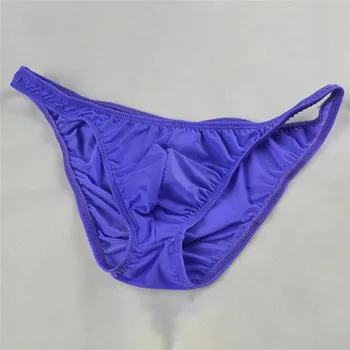 גבר סקסי ביקיני אופנה מוצק צבע לנשימה Ealstic תחתונים זכר עלייה נמוכה נוח הלבשה תחתונה