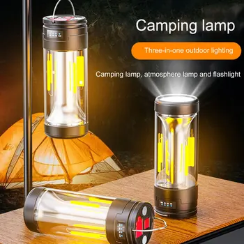 Multi-פונקצית פנס קמפינג נייד חיצוני קמפינג אור עם מגנט אור חירום תלוי אוהל אור חזק העבודה המנורה