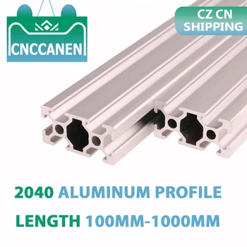 CZ CN Shipping-2PCS 2040 אלומיניום שחול פרופיל 100 מ 
