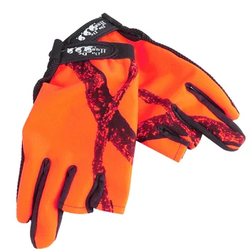 Windproof כפפות חיצונית 3-אצבע חשיפה אנטי להחליק דייג רכיבה על אופניים אצבעות