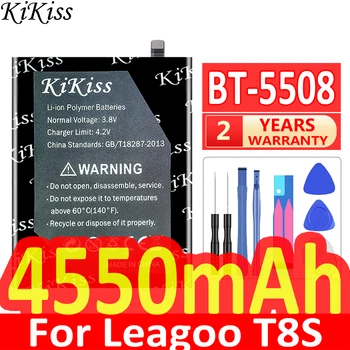 נשקי לי חדש 4550mAh BT-5508 סוללה עבור Leagoo T8S טלפון נייד באיכות גבוהה + קוד המעקב