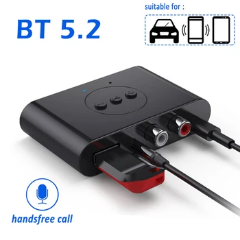 שמע אלחוטית מקלט Bluetooth תואם-5.2 מקלט אודיו NFC U דיסק RCA 3.5 מ 