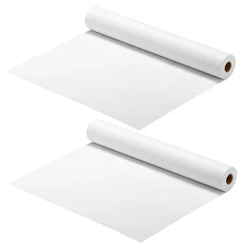 2pcs ציור לבן גליל נייר ציור גלילי נייר עבור הילד מלאכה פעילות וציור בצבעי מים נייר (x 45cm 5m)