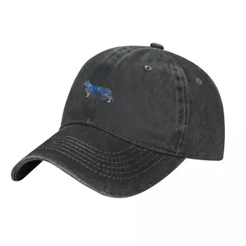 דאשיל בצבעי מים וינר כלב מתכוונן כובע בייסבול ספורט כובע בוקרים כובע משאית אבא כובע קלאסי רטרו וינטאג ' עבור גברים, נשים,