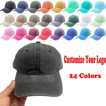 מותאם אישית לוגו שטף כותנה רקומה כובע Snapback כובע עם שם מותאם אישית כובעים יוניסקס מתכוונן כובעים