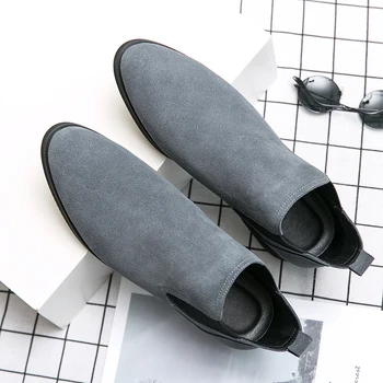 2023 אנשים חדשים מגפי צ ' לסי פרה זמש אנשי עסקים הרשמית של נעליים בעבודת יד מגפי קרסול