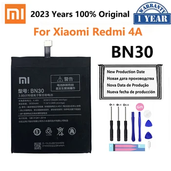 שיאו Mi המקורי, הסוללה BN30 Xiaomi Redmi 4א Mi4A M4A באיכות גבוהה 3120mAh הטלפון החלפת הסוללות
