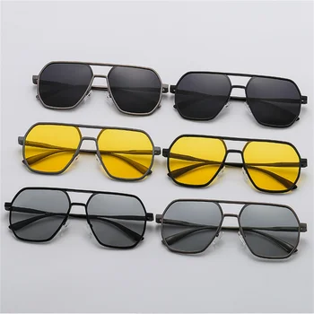 אלומיניום מגנזיום מקוטב משקפי שמש של אופנה גברים, נשים, ראיית לילה משקפי הגנה UV400 משקפי נהיגה חיצונית Eyewear