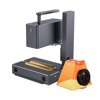 מיני מכונת לייזר חרט על עץ, נייר, עור 2023 מכירה חמה ניידת, מכונת לייזר לסימון