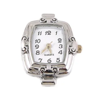5Pcs /Lot מצועצע Tonneau קוורץ שעונים הפנים על צמיד רצועת שעון שרשרת השעון DIY W10