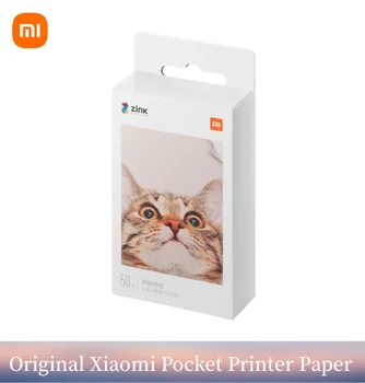 מקורי Xiaomi כיס מדפסת נייר דביק הדפסת תמונה 50pcs גיליונות Xiaomi 3 אינץ ' מיני כיס מדפסת תמונות