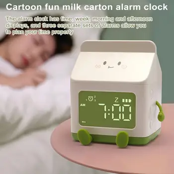 שעון מעורר חמוד מייק תיבת לעצב את חדר השינה שעון דיגיטלי מסך LED נטענת להתעורר שעון עיצוב חדר ילדים-מתנת יום הולדת