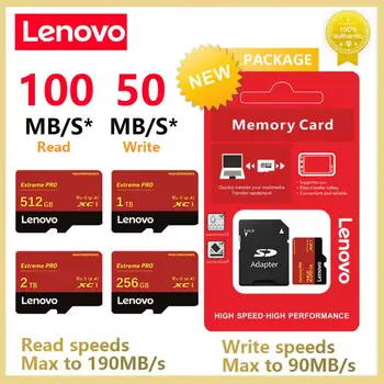 Lenovo 2TB TF מיקרו SD 1TB 512GB 256GB SD/TF כרטיס זיכרון פלאש v30 במהירות גבוהה Cameracartão דה memória עבור מצלמה בטלפון