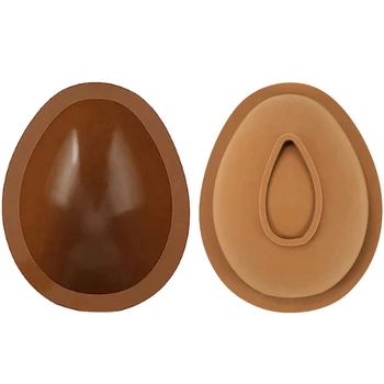 2 חבילת חג הפסחא שוקולד בתבניות, ביצה עובש סיליקון, בצורת ביצה פסחא שוקולד בתבניות טפלון ביצים עובש