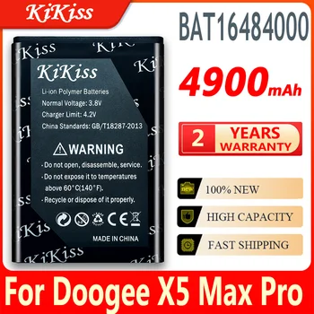 4900mAh BAT16484000 טלפון נייד סוללה עבור DOOGEE X5 MAX Pro X5MAX Pro קיבולת גבוהה סוללות טלפון Batterie