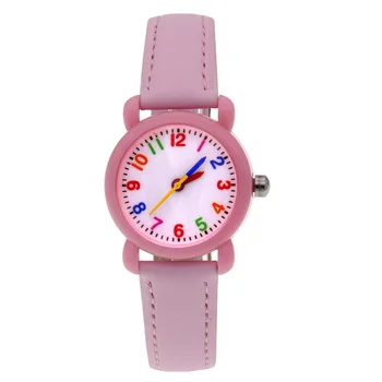 אופנה בנות בנים צבעוני חיוג ילדים שעונים מקרה פלסטיק 28mm לצפות ילדים שעון היד ילדים שעונים מסיבת מתנות