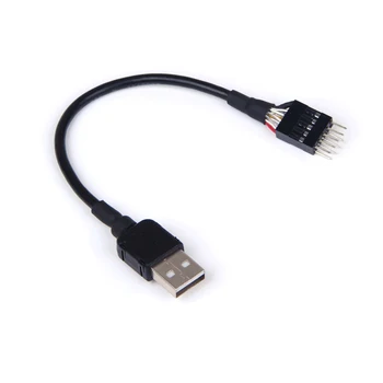 9pin זכר חיצוני USB A זכר PC Mainboard נתונים פנימיים כבל מאריך