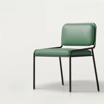 סקנדינבי מינימליסטי כסאות אוכל עיצוב עור מודרנית ריפוד כסאות אוכל יוקרתיים השידה Sillas De Comedor רהיטים WZ50DC