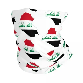 עיראק עיראק דגל המפה בנדנה צוואר לחורף חם יותר גברים Windproof לעטוף את הפנים צעיף סקי Gaiter סרט