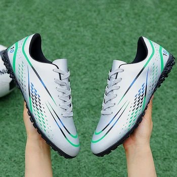 גודל גדול 35-47 נעלי כדורגל TF/FG דגמים פופולריים של כדורגל נעלי ספורט נגד החלקה ללבוש עמיד ילדים בוגרים נעלי כדורגל
