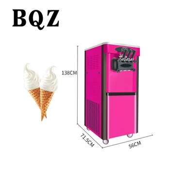 פרסומת צבעוני מקצועי חשמלי רכה קיבולת גדולה נירוסטה גלידה ביצוע Machine 3 טעמים תוצרת בית