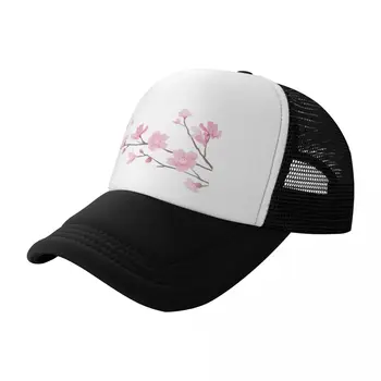 פריחת הדובדבן פרח צמח - רקע שקוף כובע בייסבול חדש בכובע שמש כובע כובע נהג המשאית כובעי נשים 2023 גברים