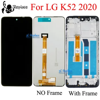 עבור LG K סדרת K52 2020 K520 K520E K520Y K520H K520BMW K520EMW LMK520 תצוגת LCD מסך מגע דיגיטלית הרכבה / עם מסגרת
