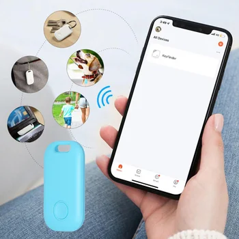 Bluetooth תואם-Anti-lost Alarm תג מופעל על סוללה חכמה איתור GPS ילד אלחוטי תיק הארנק Finder עבור אפל iOS 11+