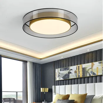 מינימליזם מעגלי Led מנורת תקרה Simpl דימר עבור חדר השינה מסלול האור אמבטיה מרפסת הביתה דקורטיביים Lusters מנורות