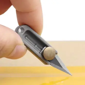 1PC רב סכין טהור סגסוגת טיטניום מיני כיס, אולר מפתחות תליון לפרוק חד הריסה אקספרס מכתבים.